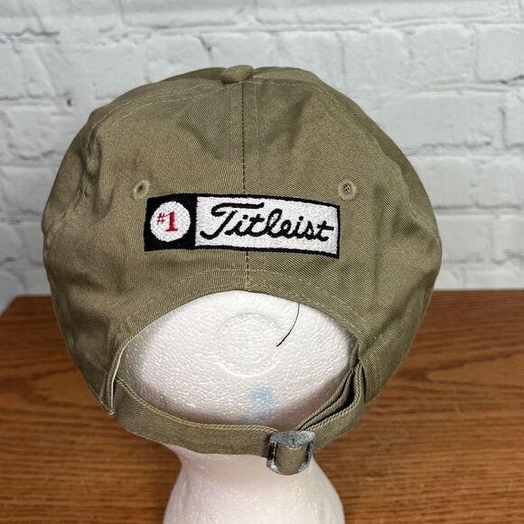 Titleist Golf Tan/black & white lettering adjustable strap OSFM - Picture 4 of 8